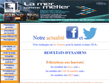 Tablet Screenshot of lycee-maritime-guilvinec.com